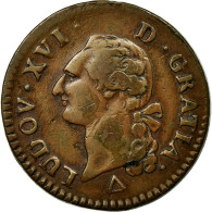 Monnaie, France, Louis XVI, Sol Ou Sou, Sol, 1791, Orléans, TB+, Cuivre - 1774-1791 Ludwig XVI.