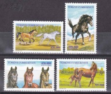 AC - TURKEY STAMP -  HORSES MNH 16 JULY 2001 - Ongebruikt