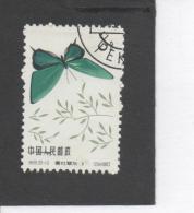 CHINE - Faune - Papillon : Chrysozephyrus Mushaellus - Used Stamps