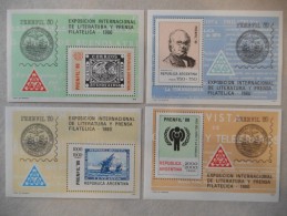 Y264 Argentinien Argentina Mnh Block 22 - 25, Prenfil 80, Marke Auf Marke - Hojas Bloque