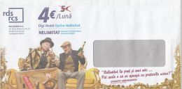 4595FM- PREPAID COVER, COMMUNICATIONS COMPANY ADVERTISING, ROMANIA - Sonstige & Ohne Zuordnung