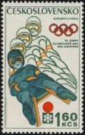 Czechoslovakia / Stamps (1972) 1941: XI. Olympic Winter Games Sapporo 1972 (Sleigh Rides) Painter: Ivan Strnad - Winter 1972: Sapporo