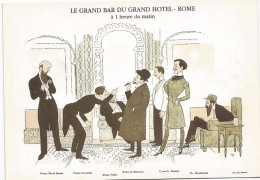 Y2364 Roma - Le Gran Hotel - Via V.E. Orlando - Illustrazione Illustration - Riproduzione / Non Viaggiata - Cafes, Hotels & Restaurants