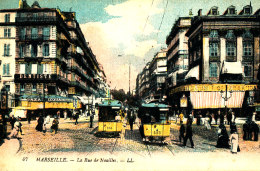 AC 623  - C P A - MARSEILLE   (13)  LA RUE DE NOUILLES     TRAMWAY - Nordbezirke, Le Merlan, Saint-Antoine