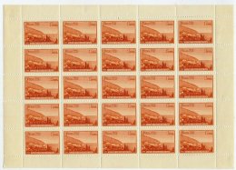 SOVIET UNION 1959 Natural Beauties (Tourism) 1 R. Complete Sheet Of 25 MNH / **.  Michel 2308 - Volledige Vellen