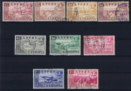 Ethiopia: 1952  Mi 318 - 326 Used, General Picture More Sets In Stock - Äthiopien