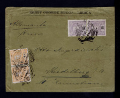 ERNST GEORGE SUCC.s Publicitary Cover Lisboa Cover Heidelberg Germany Portugal Gc2574 - Other & Unclassified