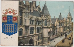 Postcard 1910 London United Kingdom City Of Westminster The Law Courts - Autres & Non Classés