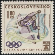 Czechoslovakia / Stamps (1972) 1957: XX. Summer Olympic Games Munich 1972 (Canoeing); Painter: Anna Podzemna - Kanu