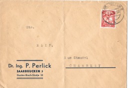 Lettre Sarre 1950 - Storia Postale