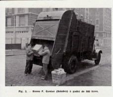 1949 - Iconographie Documentaire - Camion Benne F Genève Salubra - FRANCO DE PORT - Camion