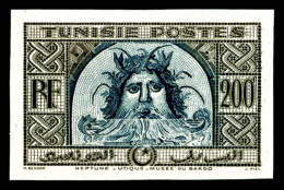 ** N°319B, Non émis 200f Brun-violet Et Gris-bleu Non Dentelé, TTB (certificat)   Qualité:... - Unused Stamps