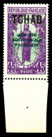 * N°30a, 45c Violet DOUBLE SURCHARGE, Bord De Feuille, TB   Qualité: *   Cote: 350 Euros - Unused Stamps
