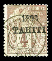 O N°21, 4c Lilas-brun Sur Gris, Oblitération Légère, RARE ET SUPERBE (signé... - Used Stamps