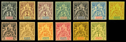 O N°3/15, Série De 1894, Tirage Sur Bristol Dentelure Figurée, Série Complète, SUP... - Used Stamps