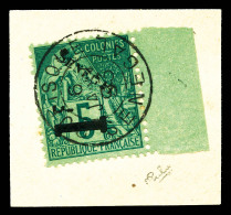 O N°6/7, Timbres Des Colonies Surchargés, Les 2 Valeurs TB (signé Calves/certificat)  ... - Oblitérés