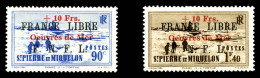 ** N°311A/B, Paire Surchargée 'Oeuvres De Mer', TTB (signé/certificat)   Qualité: **  ... - Unused Stamps