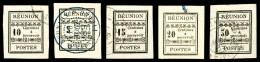 O N°1/5, Série De 1889, Les 5 Valeurs Grandes Marges, SUP   Qualité: O - Postage Due