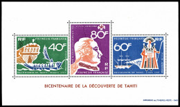 ** N°1/3, Bicentenaire De La Découverte De Tahiti Et JO De Montréal, Les 2 Blocs TB  ... - Unused Stamps