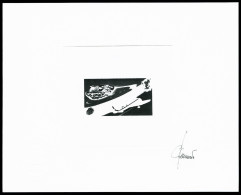 (*) N°2, 1 ère Liaison Aèrienne: épreuve D'artiste 1 état En Noir Signée, TB... - Unused Stamps