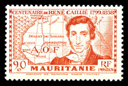 ** N°95a, René Caillé, 90c Rouge Terne, GRANDE LEGENDE, Très Jolie Pièce, RARE... - Neufs