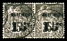 O N°13/17c, Chiffre 5 Penché Sur 05c Sur 35c Et 15c Sur 25c Tenant à Normaux, Jolies... - Used Stamps