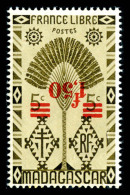 ** N°286a, 1f50 S 5c Brun Olive: Surcharge Renversée, TTB (signé Brun/certificat)  ... - Unused Stamps