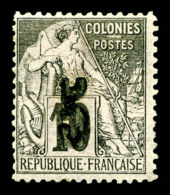 * N°6, 5 Sur 10c Noir Sur Lilas, TB (signé)   Qualité: *   Cote: 350 Euros - Unused Stamps