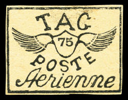 (*) N°10, 75c Noir Sur Paille, Jolie Pièce, TTB (signé Brun/certificat)   Qualité: (*)  ... - Used Stamps