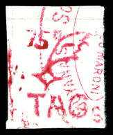 (*) N°2, T.A.G. 75c Rouge, SUP. R.R. (signé Calves/certificat)   Qualité: (*)   Cote: 1800 Euros - Used Stamps