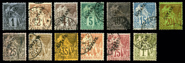 O N°16/28, Série Complète, Les 13 Valeurs TTB (signés Brun/certificat)   Qualité: O... - Unused Stamps