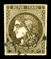 O N°47d, 30c Brun Foncé, Très Jolie Couleur, TTB (signé Calves/certificats)  ... - 1870 Emission De Bordeaux
