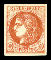 (*) N°40Ba, 2c Rouge-brique Report 2, Jolie Nuance, TB (signé Calves/certificat)   Qualité: (*)  ... - 1870 Emission De Bordeaux