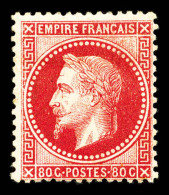 * N°32, 80c Rose, TB (signé/certificat)   Qualité: *   Cote: 1750 Euros - 1863-1870 Napoléon III Lauré