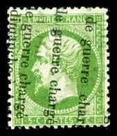 O N°20, 5c Vert Obl Typographique Des Journaux, TB (signé Scheller)   Qualité: O   Cote: 290... - 1862 Napoleon III