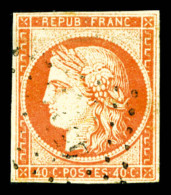 O N°5, 40c Orange, B/TB   Qualité: O   Cote: 500 Euros - 1849-1850 Cérès