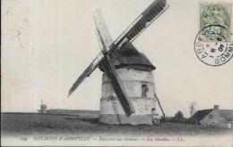CPA Moulin à Vent Circulé Eancourt Sur Somme - Windmolens