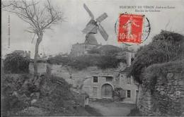 CPA Moulin à Vent Circulé Beaumont En Véron - Windmills