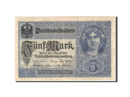 Billet, Allemagne, 5 Mark, 1917-1918, 1917-08-01, KM:56a, SUP - 5 Mark