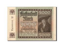 Billet, Allemagne, 5000 Mark, 1922-1923, 1922-12-02, KM:81a, SUP - 5.000 Mark