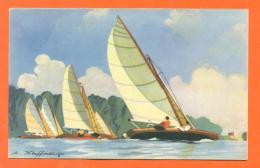 CPA  Illustrateur HAFFNER - Bateau - Voilier - Vaisseau  " Au Plus Pres Du Vent " - Haffner