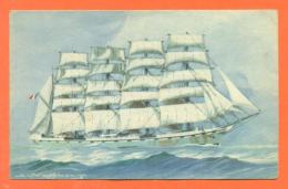 CPA  Illustrateur HAFFNER - Bateau - Voilier - Vaisseau  " Cinq Mats Barque La France " - Haffner