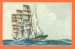 CPA  Illustrateur HAFFNER - Bateau - Voilier - Vaisseau  " Quatre Mats Barque " - Haffner