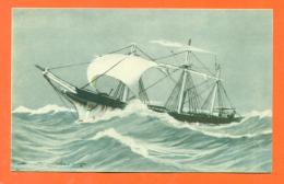 CPA  Illustrateur HAFFNER - Bateau - Voilier - Vaisseau  " En Fuite " - Haffner