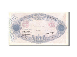 Billet, France, 500 Francs, 500 F 1888-1940 ''Bleu Et Rose'', 1930, 1930-04-28 - 500 F 1888-1940 ''Bleu Et Rose''