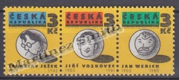 Czech Republic - Tcheque 1995 Yvert 66-67 Founders Of The Free Theatre - MNH - Unused Stamps