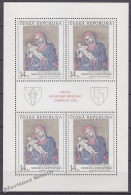 Czech Republic - Tcheque 1994 Yvert 58 Art, National Gallery Paintings - Sheetlet - MNH - Unused Stamps