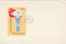 #T226  OLIMPIC GAMES IN TOKYO, 1964, COVERS FDC  1964, ROMANIA. - FDC