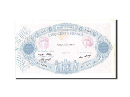 Billet, France, 500 Francs, 500 F 1888-1940 ''Bleu Et Rose'', 1936, 1936-06-04 - 500 F 1888-1940 ''Bleu Et Rose''