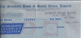 Aerogram Stationery Peaked Circulated1955 South Africa.Aerogramm Briefpapier Kulminierte 1955 Südafrika Umlauf.3scan.Rar - Luchtpost